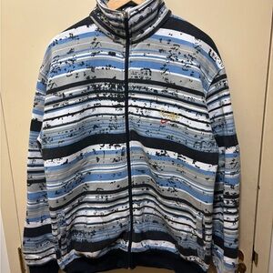 Nike Men's Zip-Up Sweater - Blue, Gray, Black